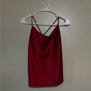 Elegant Red Women's Camisole Top